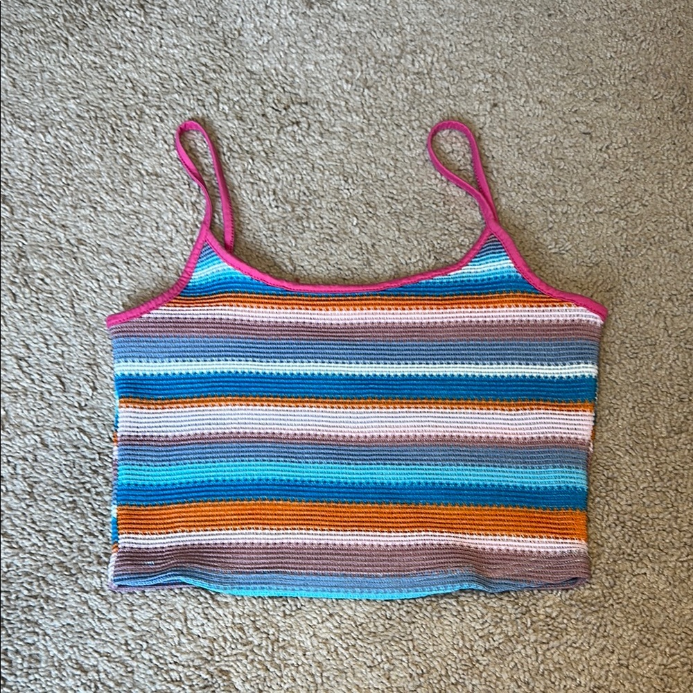 Multicolor Striped Women's Top